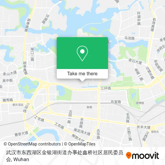 武汉市东西湖区金银湖街道办事处鑫桥社区居民委员会 map