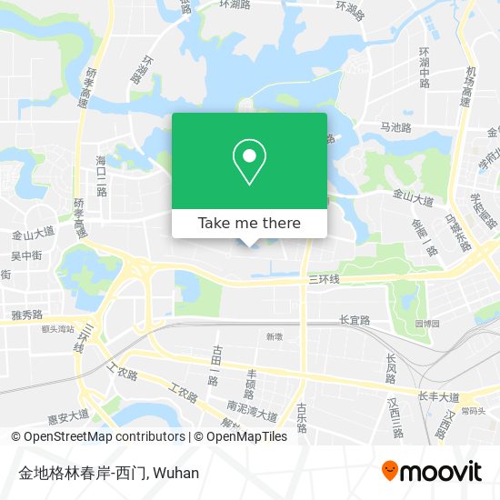 金地格林春岸-西门 map
