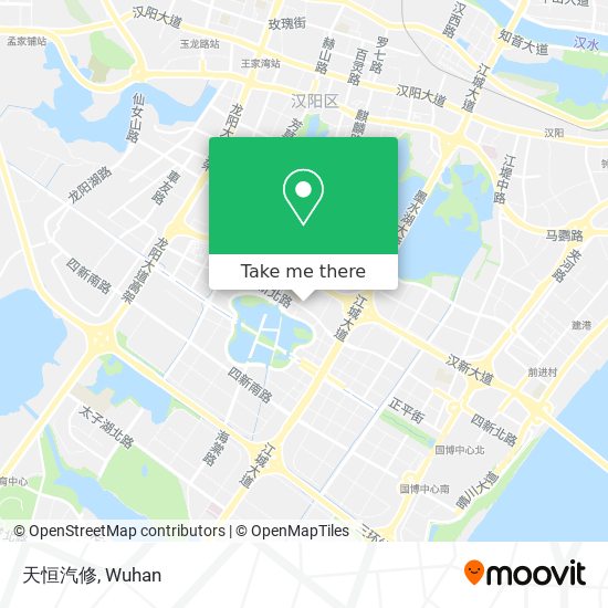 天恒汽修 map