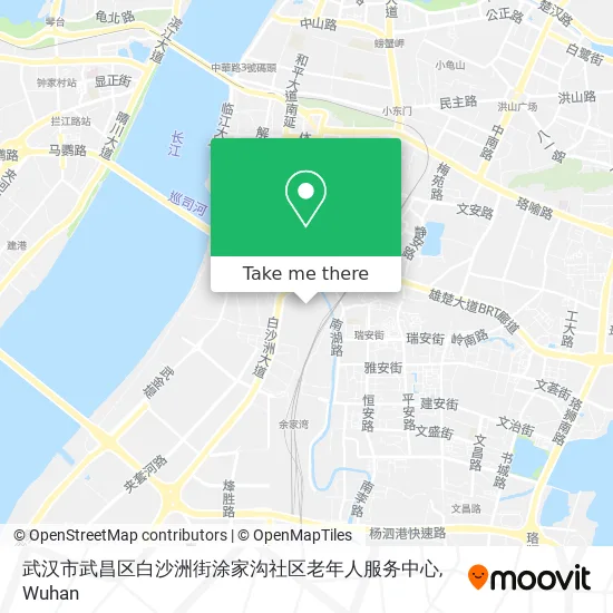 武汉市武昌区白沙洲街涂家沟社区老年人服务中心 map