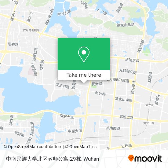 中南民族大学北区教师公寓-29栋 map