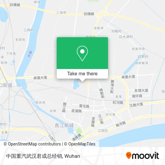 中国重汽武汉君成总经销 map