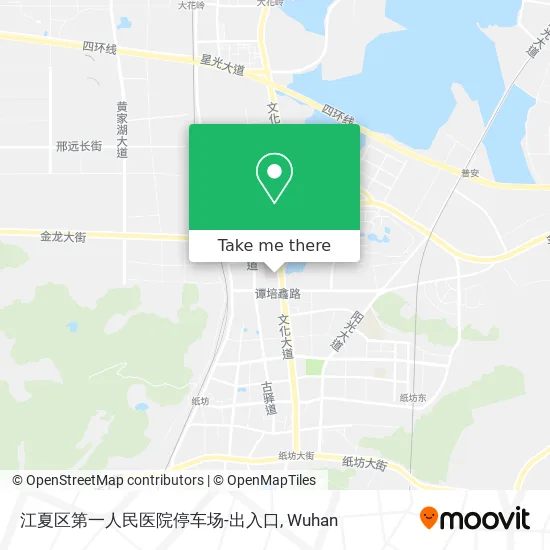 江夏区第一人民医院停车场-出入口 map