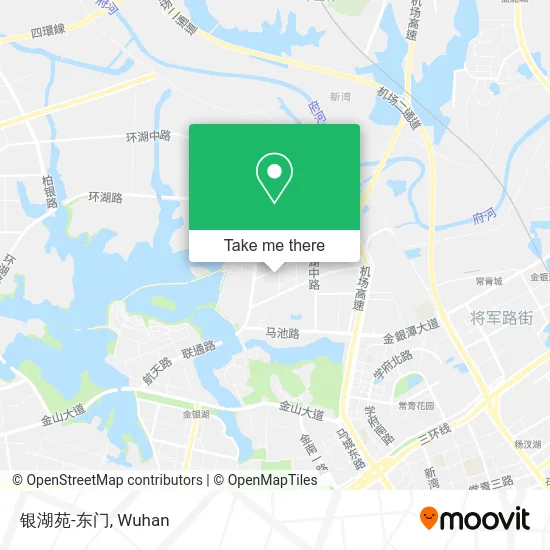 银湖苑-东门 map