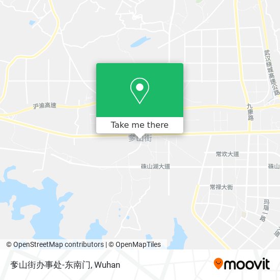 奓山街办事处-东南门 map
