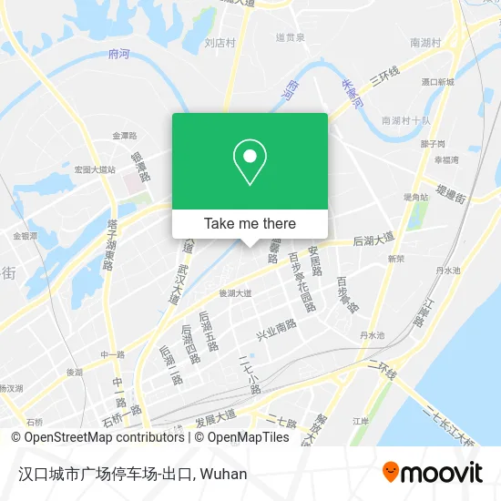汉口城市广场停车场-出口 map