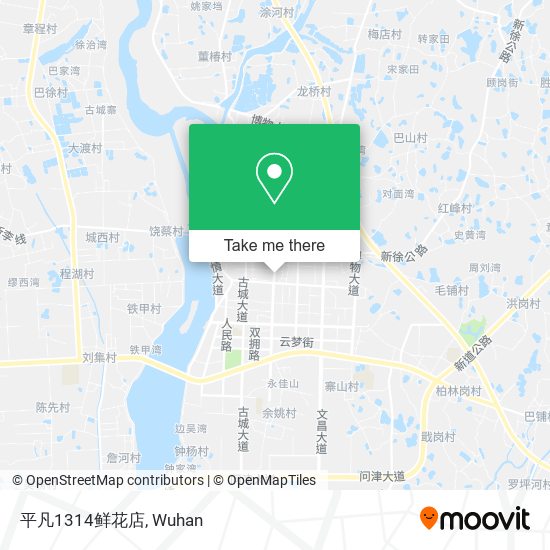平凡1314鲜花店 map
