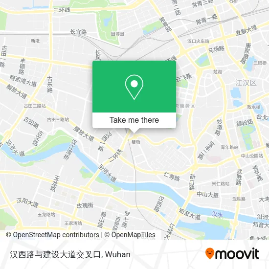 汉西路与建设大道交叉口 map