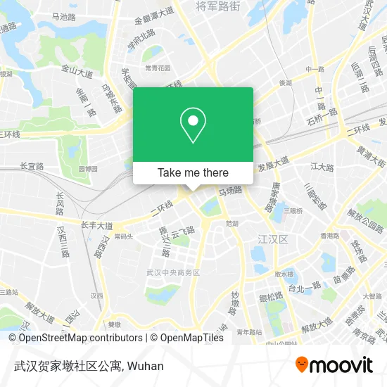 武汉贺家墩社区公寓 map