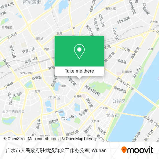 广水市人民政府驻武汉群众工作办公室 map