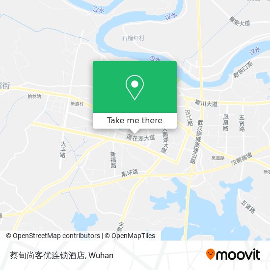 蔡甸尚客优连锁酒店 map