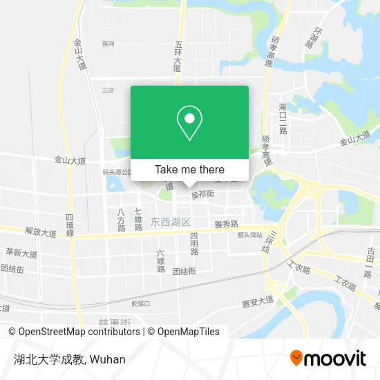 湖北大学成教 map