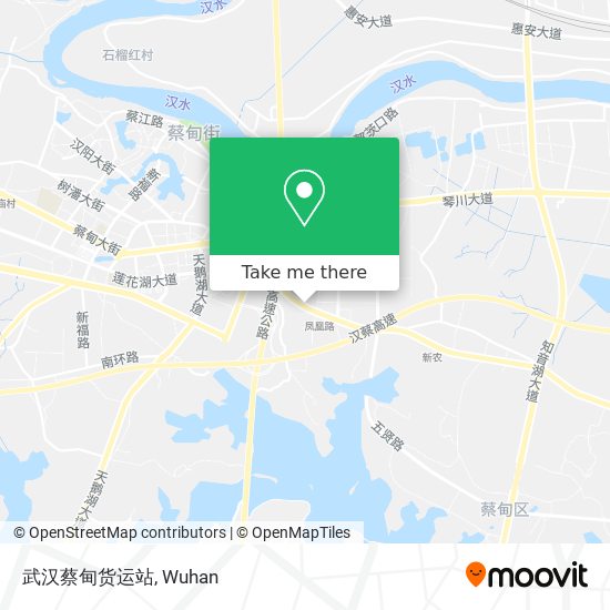 武汉蔡甸货运站 map