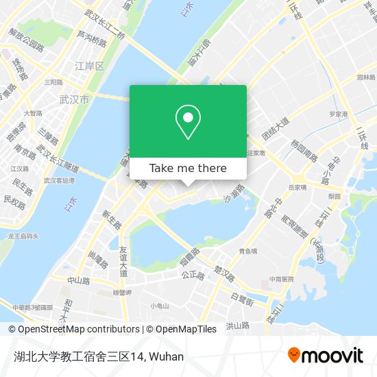 湖北大学教工宿舍三区14 map