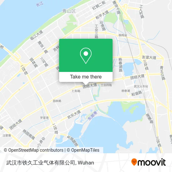 武汉市铁久工业气体有限公司 map