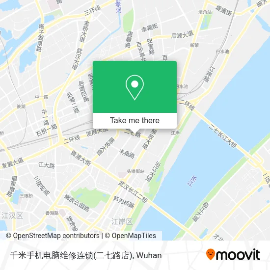 千米手机电脑维修连锁(二七路店) map