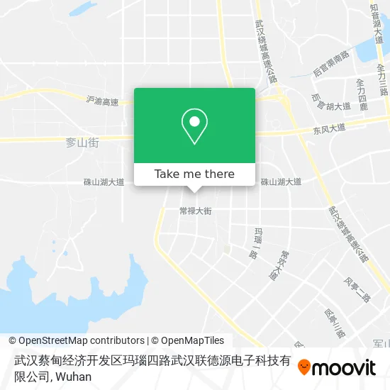 武汉蔡甸经济开发区玛瑙四路武汉联德源电子科技有限公司 map