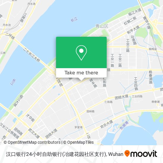 汉口银行24小时自助银行(冶建花园社区支行) map