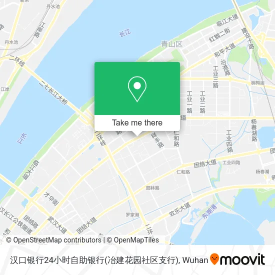 汉口银行24小时自助银行(冶建花园社区支行) map