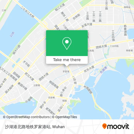 沙湖港北路地铁罗家港站 map