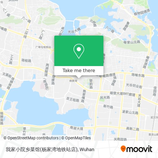 我家小院乡菜馆(杨家湾地铁站店) map