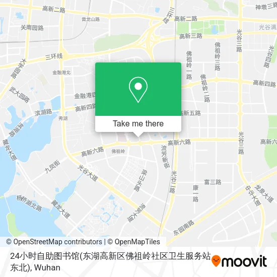 24小时自助图书馆(东湖高新区佛祖岭社区卫生服务站东北) map