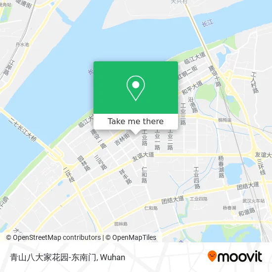 青山八大家花园-东南门 map
