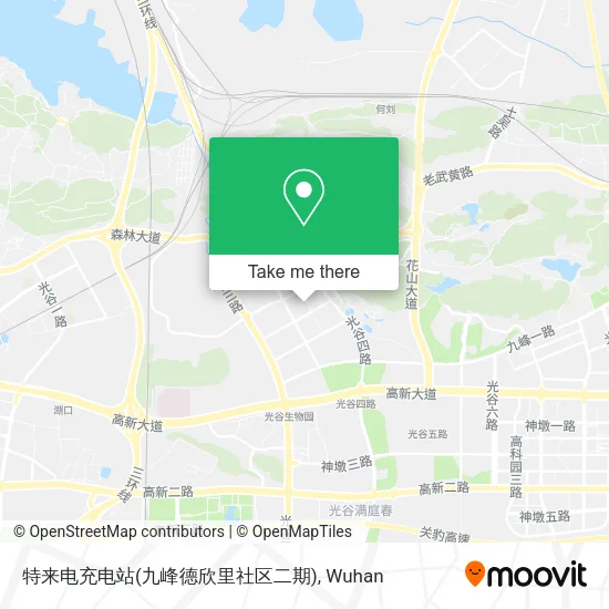 特来电充电站(九峰德欣里社区二期) map