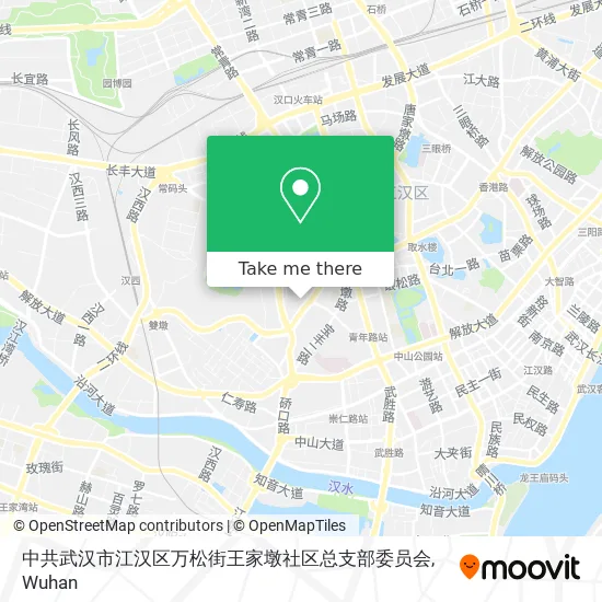 中共武汉市江汉区万松街王家墩社区总支部委员会 map