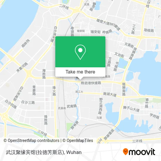 武汉聚缘宾馆(拉德芳斯店) map