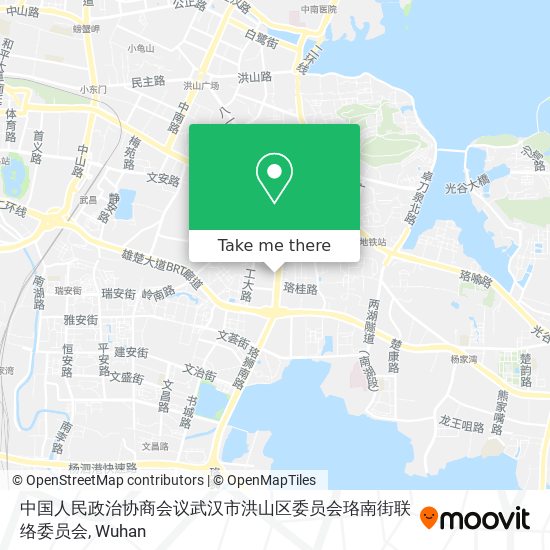 中国人民政治协商会议武汉市洪山区委员会珞南街联络委员会 map