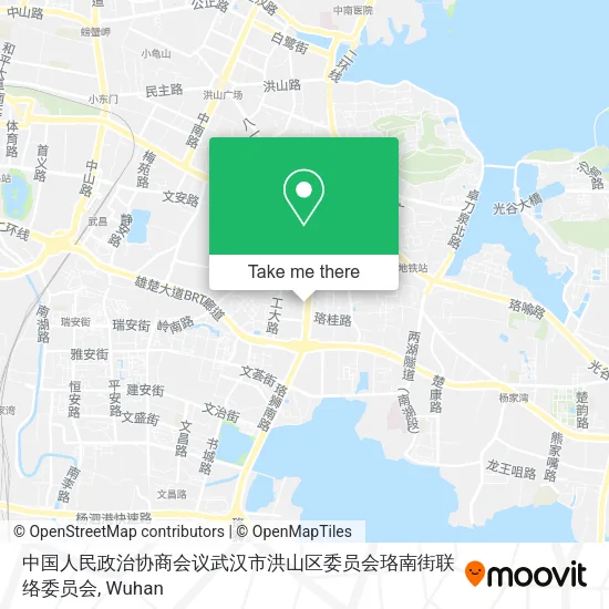 中国人民政治协商会议武汉市洪山区委员会珞南街联络委员会 map