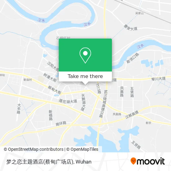 梦之恋主题酒店(蔡甸广场店) map
