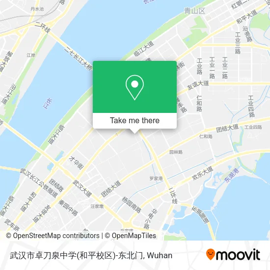 武汉市卓刀泉中学(和平校区)-东北门 map