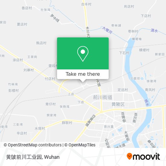 黄陂前川工业园 map