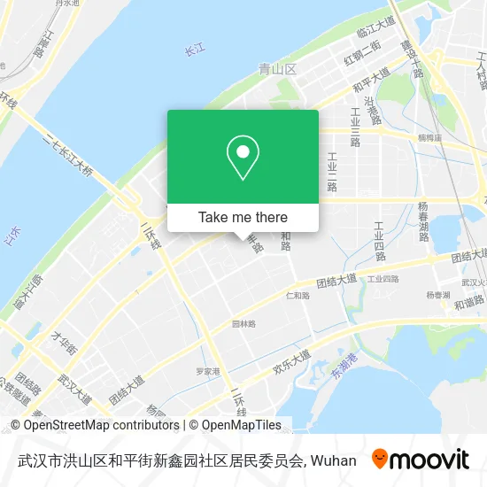 武汉市洪山区和平街新鑫园社区居民委员会 map