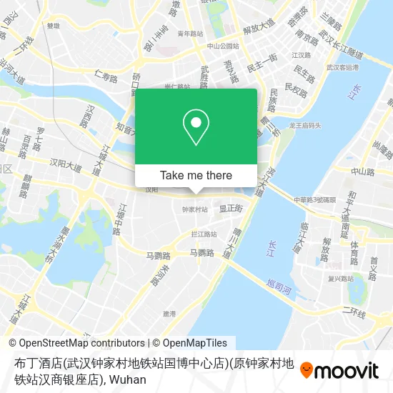 布丁酒店(武汉钟家村地铁站国博中心店)(原钟家村地铁站汉商银座店) map