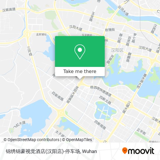锦绣锦豪视觉酒店(汉阳店)-停车场 map