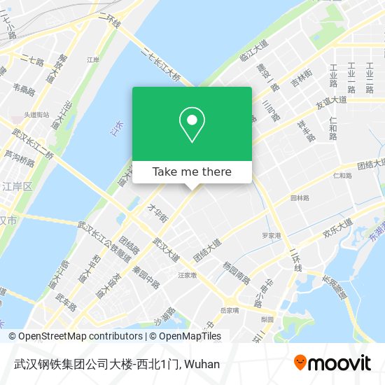 武汉钢铁集团公司大楼-西北1门 map