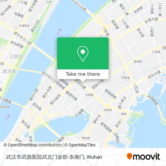 武汉市武昌医院武北门诊部-东南门 map