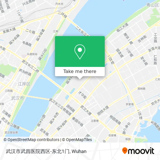 武汉市武昌医院西区-东北1门 map