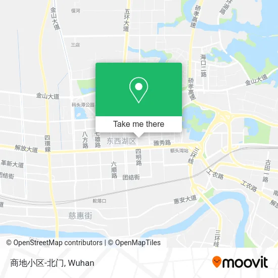 商地小区-北门 map