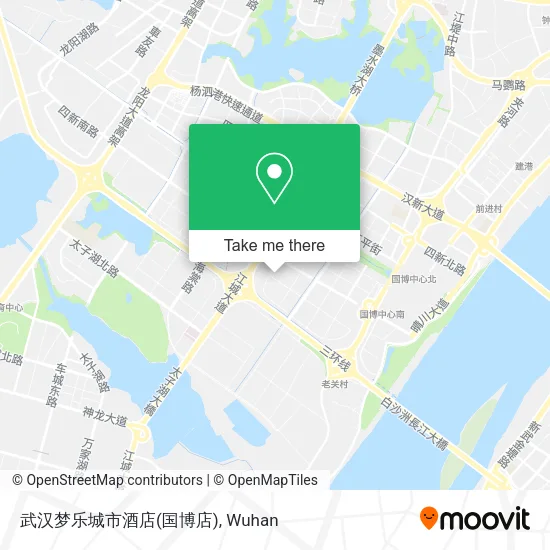武汉梦乐城市酒店(国博店) map