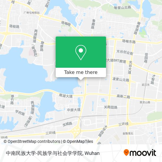 中南民族大学-民族学与社会学学院 map