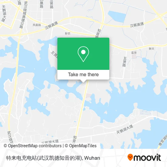 特来电充电站(武汉凯德知音的湖) map