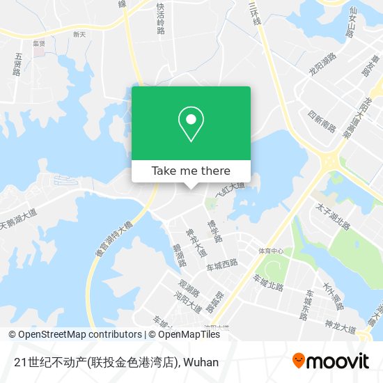 21世纪不动产(联投金色港湾店) map