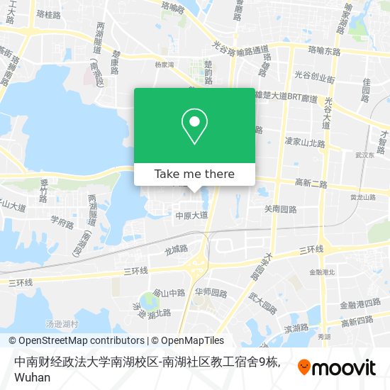 中南财经政法大学南湖校区-南湖社区教工宿舍9栋 map