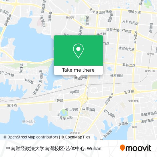 中南财经政法大学南湖校区-艺体中心 map