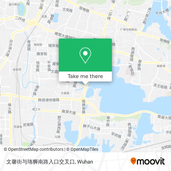文馨街与珞狮南路入口交叉口 map