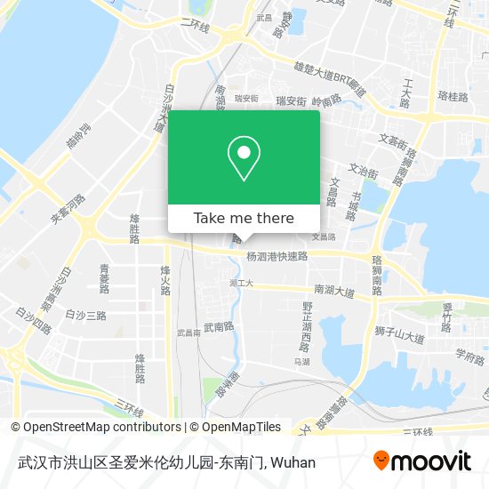 武汉市洪山区圣爱米伦幼儿园-东南门 map